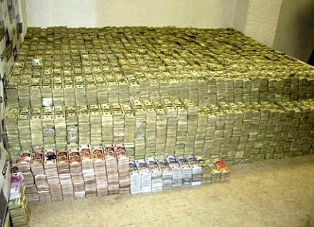full of money